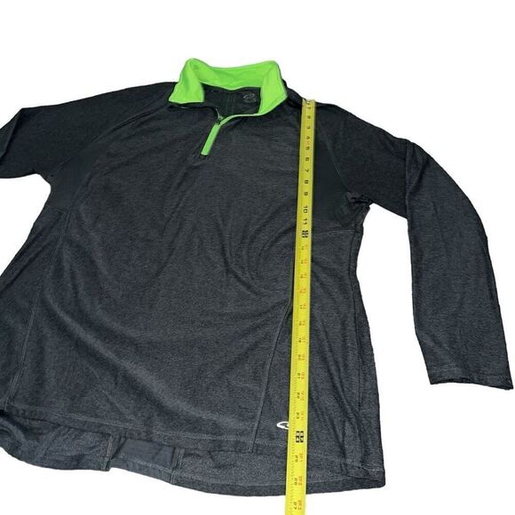CHAMPION Grey & Green Long Sleeve Athletic Pullover Size XXL - Picture 5 of 6